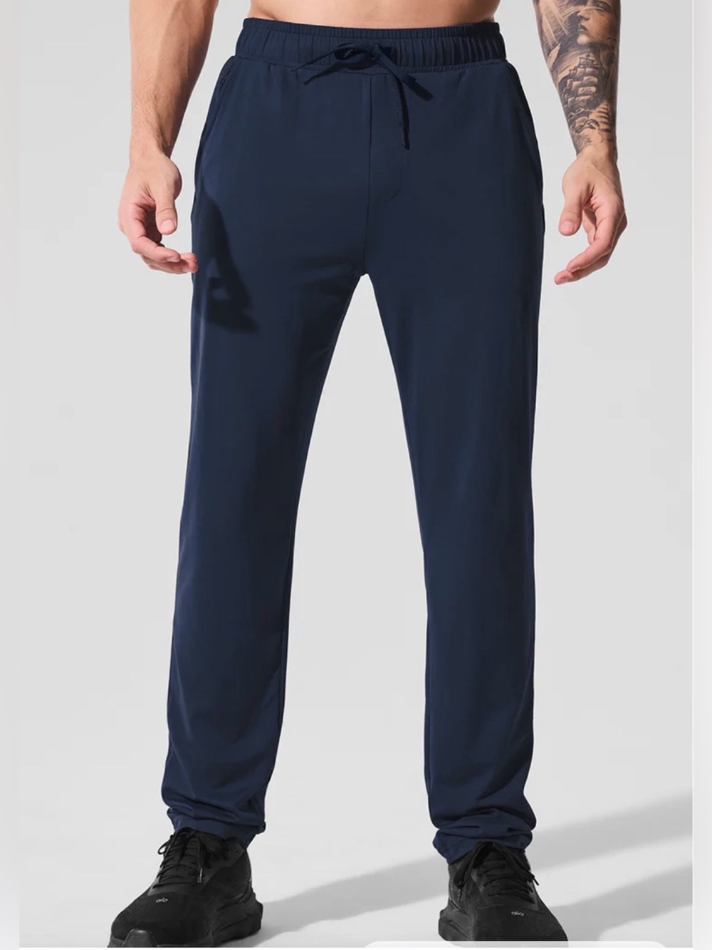 Men's Navy Drawstring Active Pants